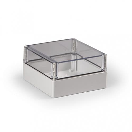 Klemmenkast ABS, transparante deksel, Cubo S