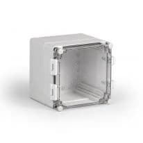 Klemmenkast PC met scharnieren en sluitingen, Cubo W