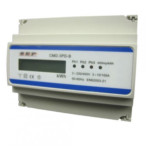 3 fase kWh meter digitaal 100A