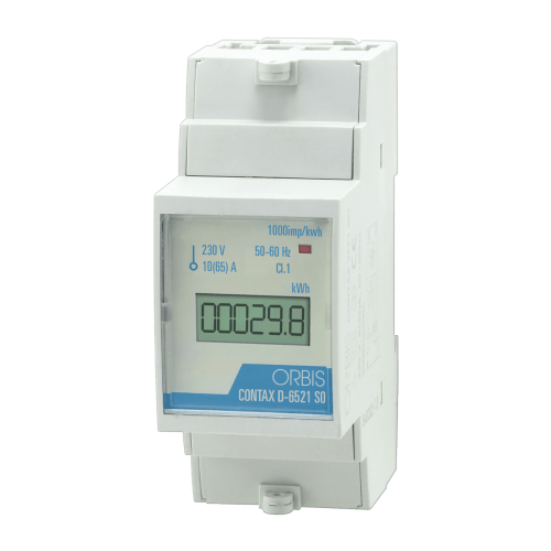 1 fase kWh meter digitaal 65A