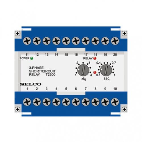 T2300 3 fase Short circuit relais