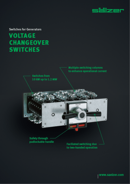 Salzer Volt change over schakelaars