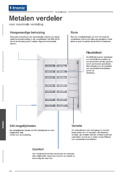 F-Tronic verdeelkasten VS brochure